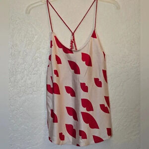 Victoria Secret | White & Red Camisole Sz L ~ 3/$15